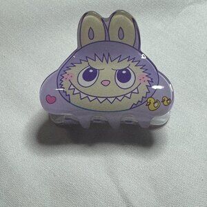 Mini Monster Hair Claw Clip, Purple Monster, 2 inches Wide